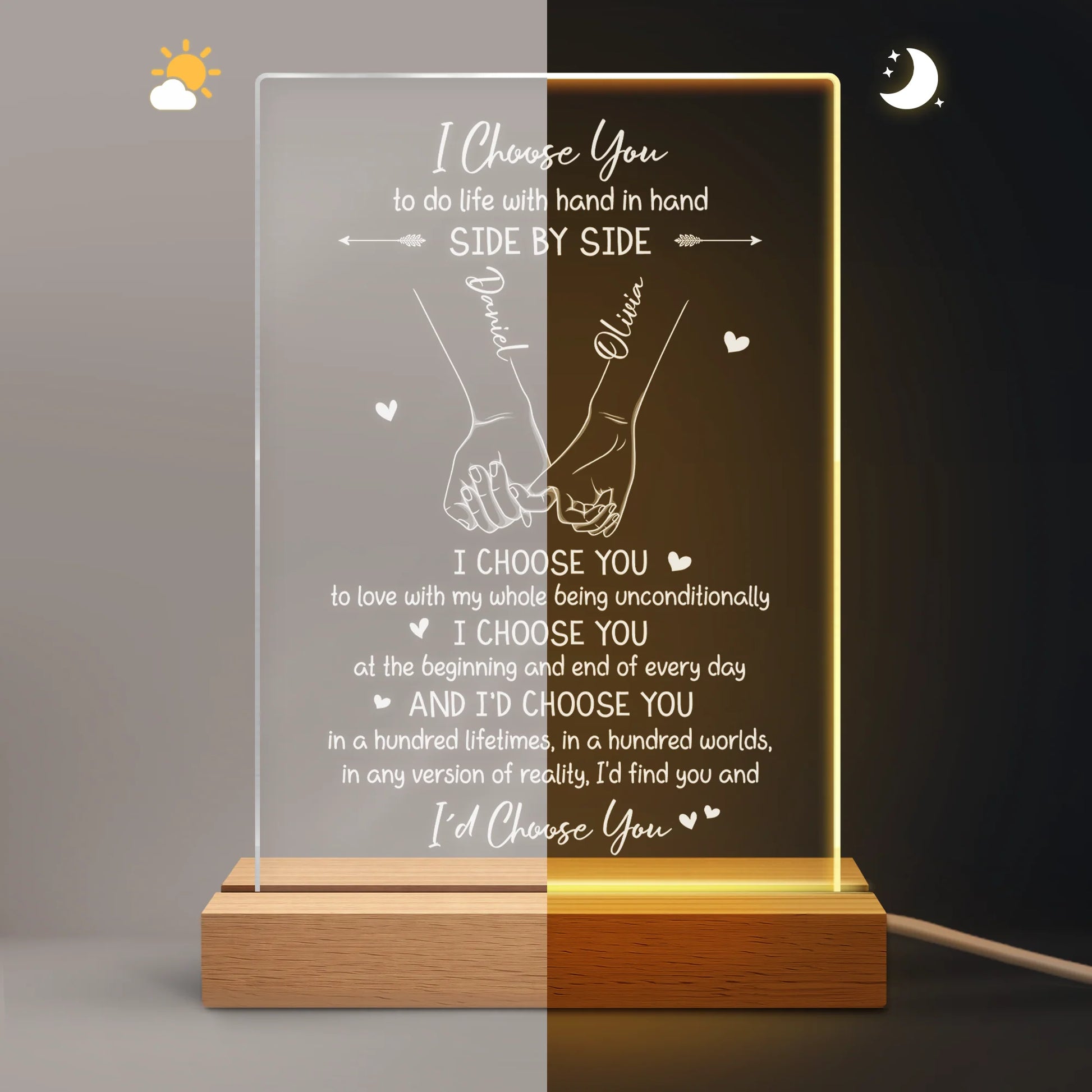 Night Light gift-ready design for Wife