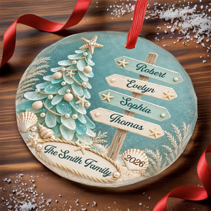 Custom Sea Glass Circle Glass Ornament - Personalized Crystal Ornament - Christmas Gift For Family c37a78de-1880-4296-98c1-3683c912c381-banner-3.png