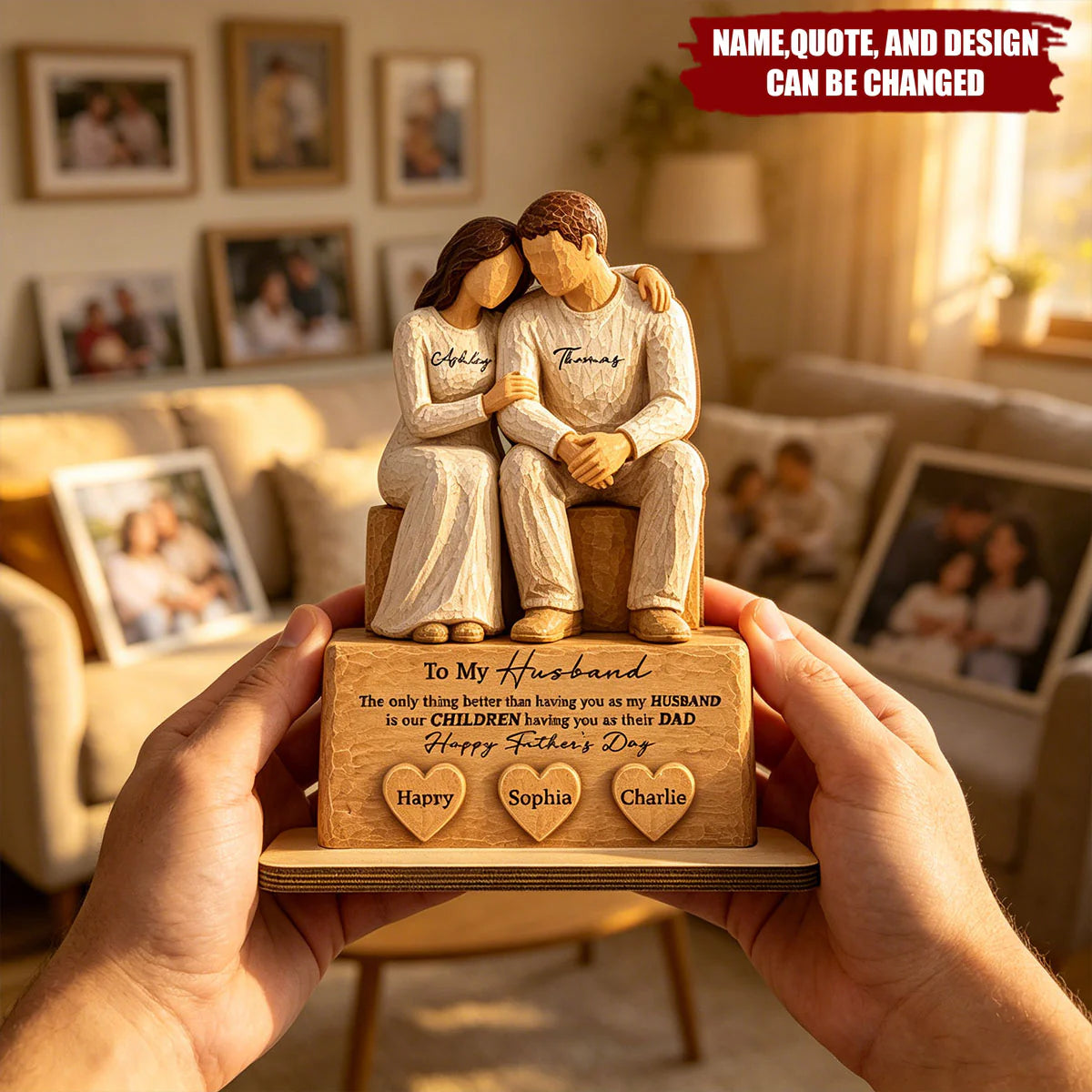 Custom Gift For Husband personalization view for Husband