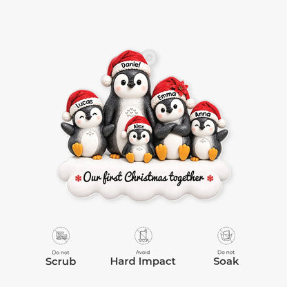 Our First Christmas Together Personalized Acrylic Ornament - Holiday Keepsake Gift for Family