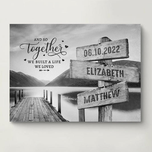 Personalized 25Th Anniversary Gift Canvas For Wife for Wife with personalized design details for meaningful gifting