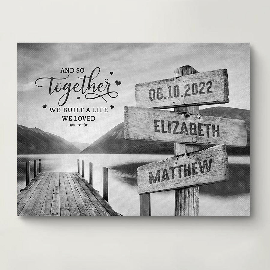 Personalized 25Th Anniversary Gift Canvas For Wife for Wife with personalized design details for meaningful gifting