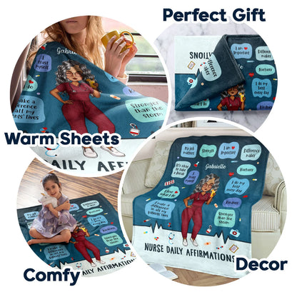 Blanket gift-ready design for Nurse