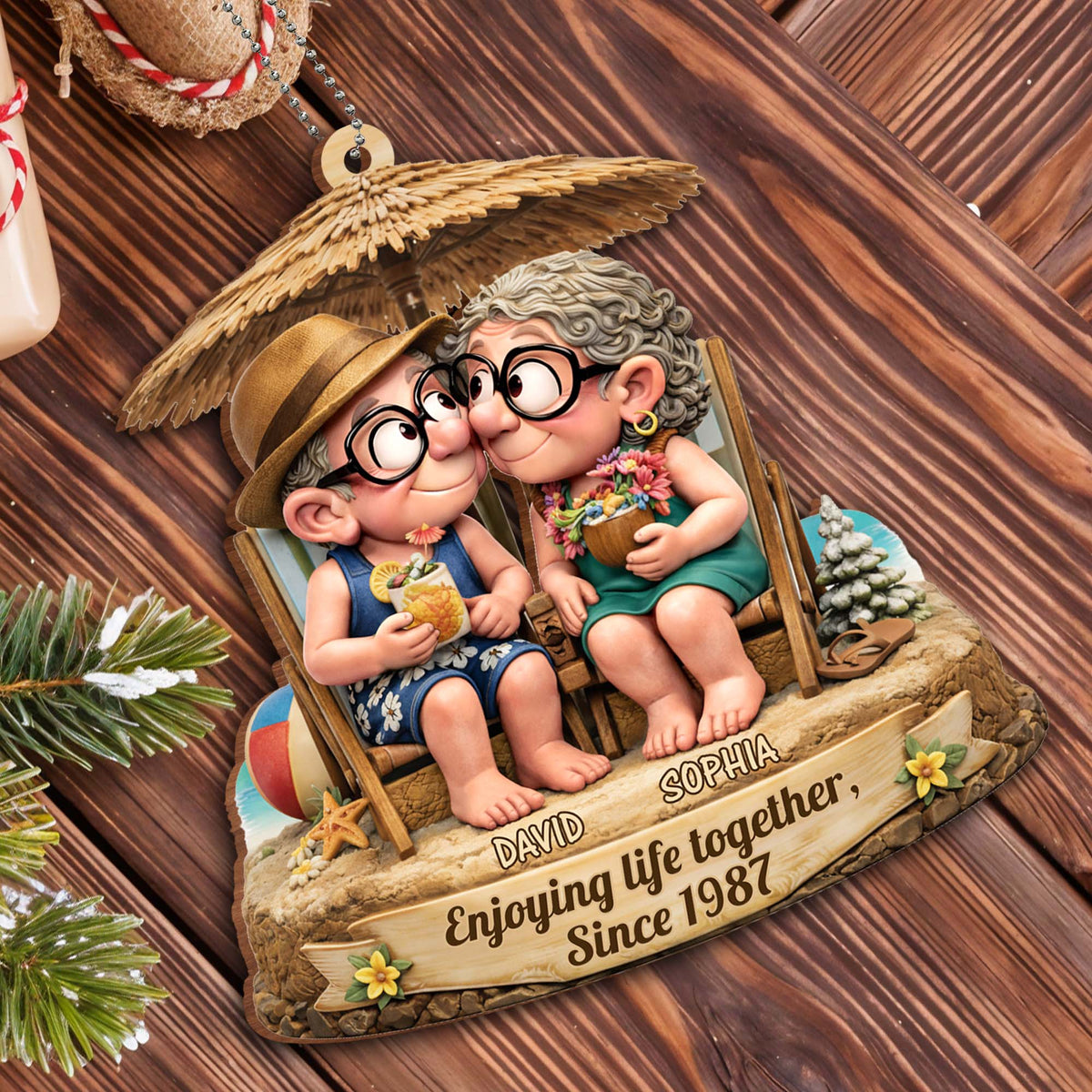 Enjoying Life Together With Tropical Theme