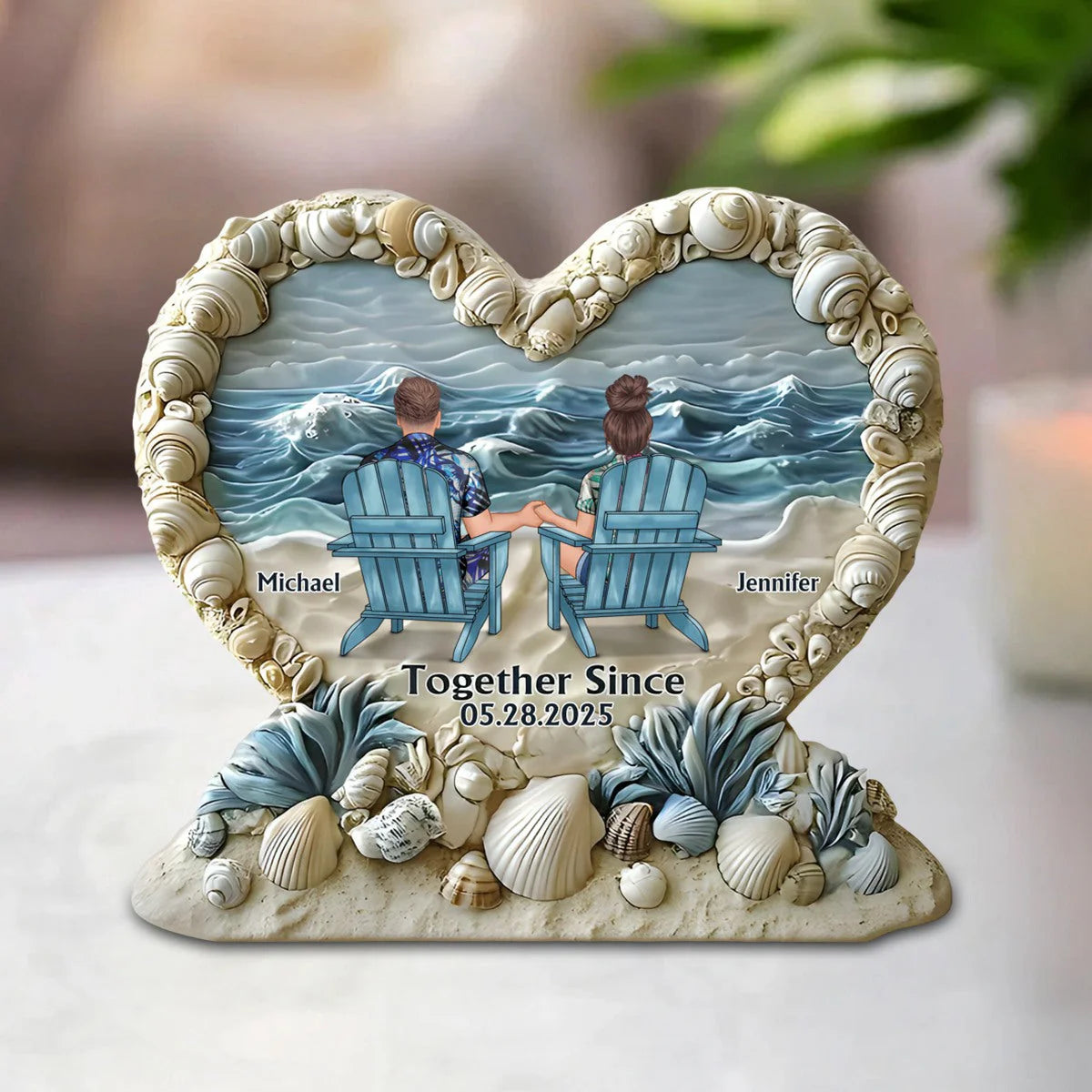 Plaque gift-ready design for Couples