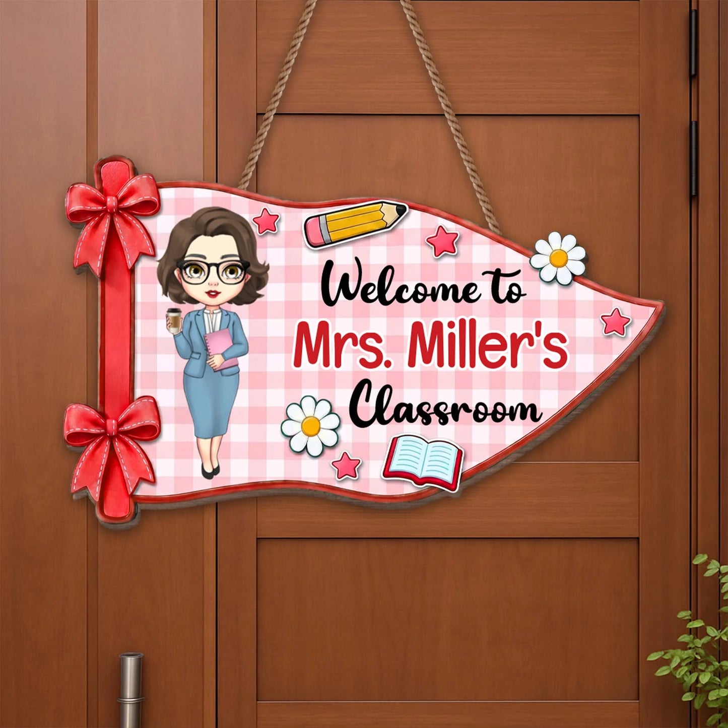 Wood Sign gift-ready design for Teacher