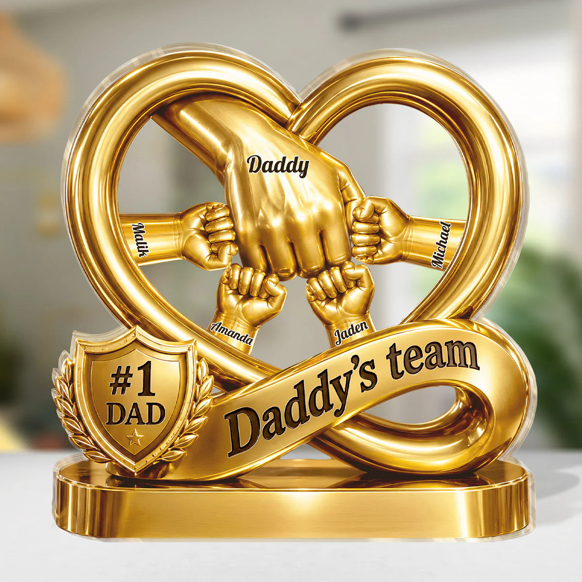 Plaque gift-ready design for Dad