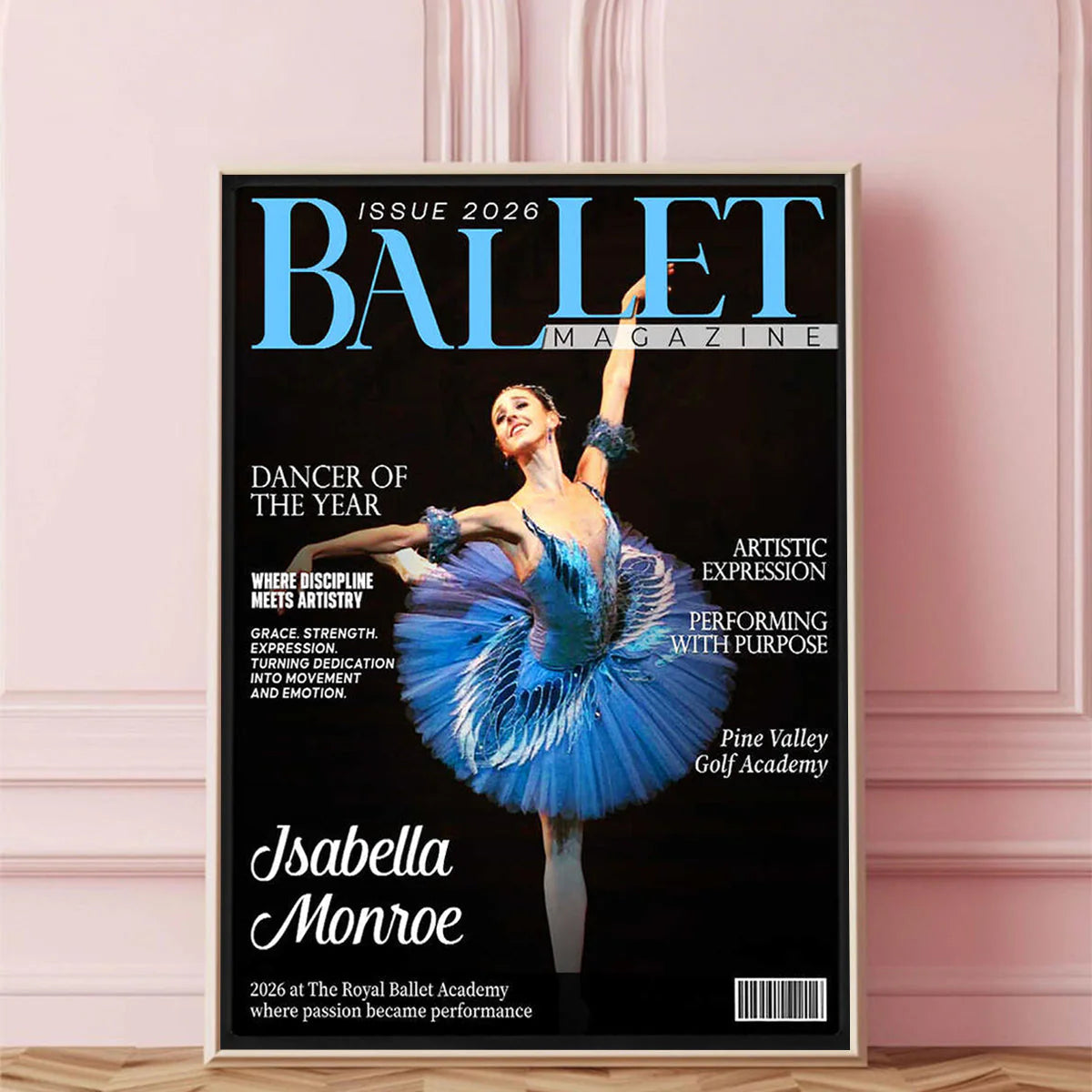 Personalized Ballet Dancer Poster personalization view for Daughter/Granddaughter