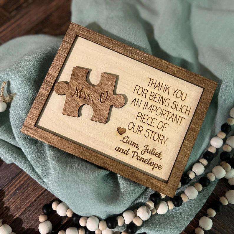 Personalized Teacher Appreciation Plaque personalization view for Teacher