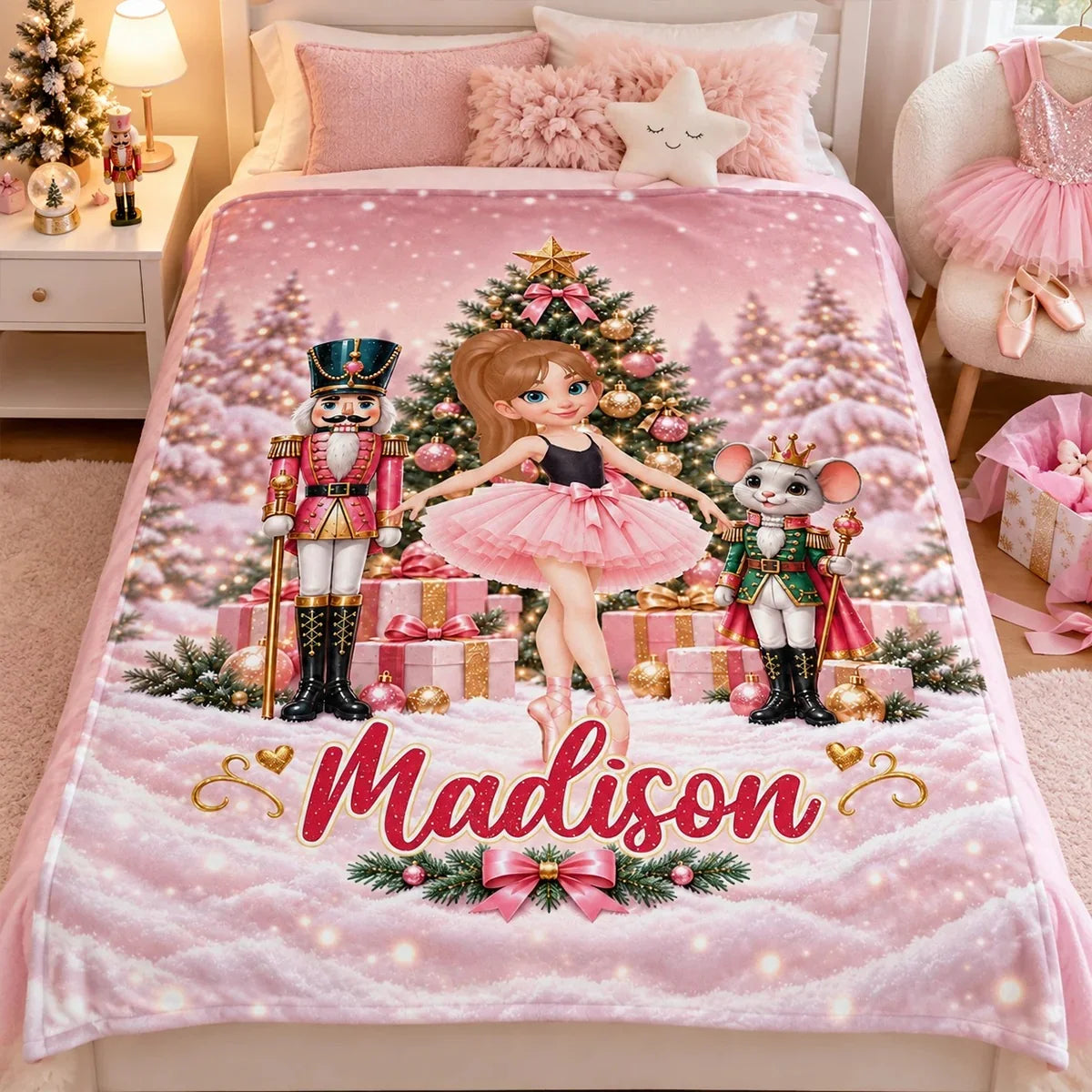 The Nutcracker Ballet Dancer - Personalized Fleece Blanket - Christmas Gift for Daughter, Granddaughter, Niece d42ebbc7-e416-4747-be10-0b3bfe944e06-kWmfKoXZKM__pod3202610121265_web4.jpg