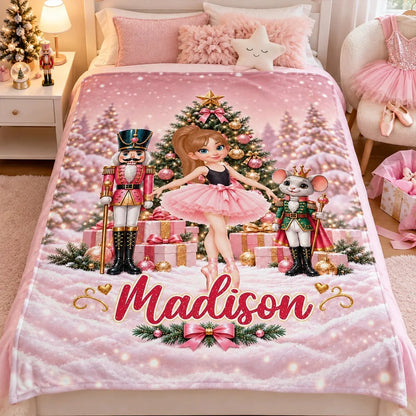 The Nutcracker Ballet Dancer - Personalized Fleece Blanket - Christmas Gift for Daughter, Granddaughter, Niece d42ebbc7-e416-4747-be10-0b3bfe944e06-kWmfKoXZKM__pod3202610121265_web4.jpg