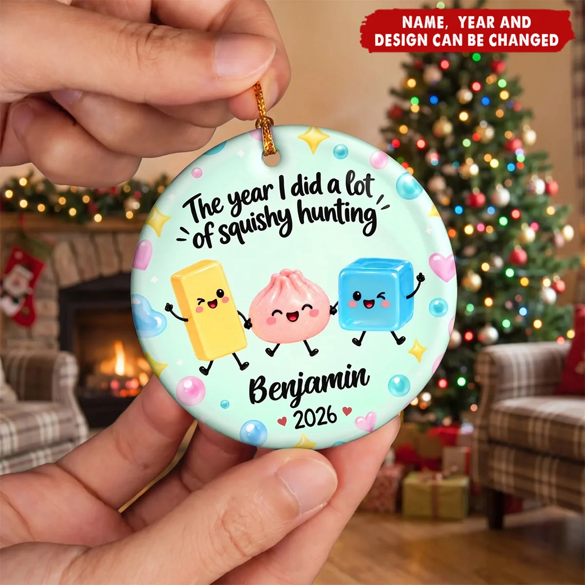 In My Squishy Era Personalized Ceramic Ornament - Custom Christmas Holiday Keepsake Gift