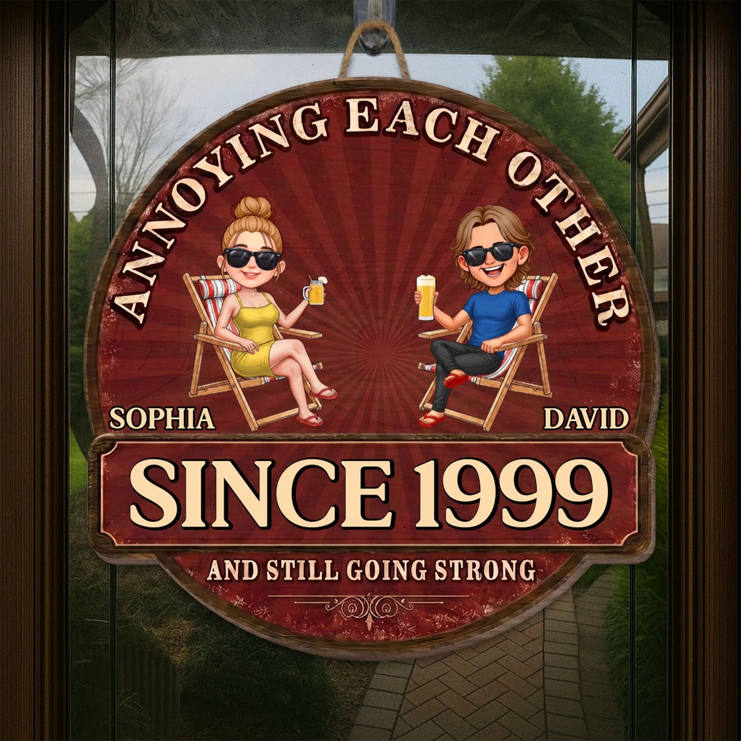 Wood Sign gift-ready design for Couples
