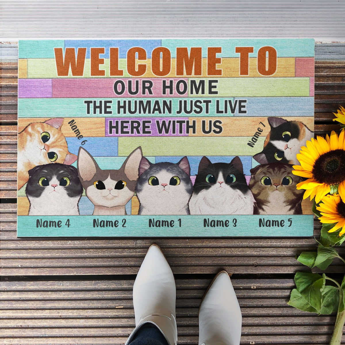 Keep Door Closed Don't Let The Cats Out, Cat Custom Doormat, Gift For Cat Lovers-PRINTS10