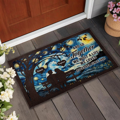 Together We Built A Love Night Sky Bench Couple