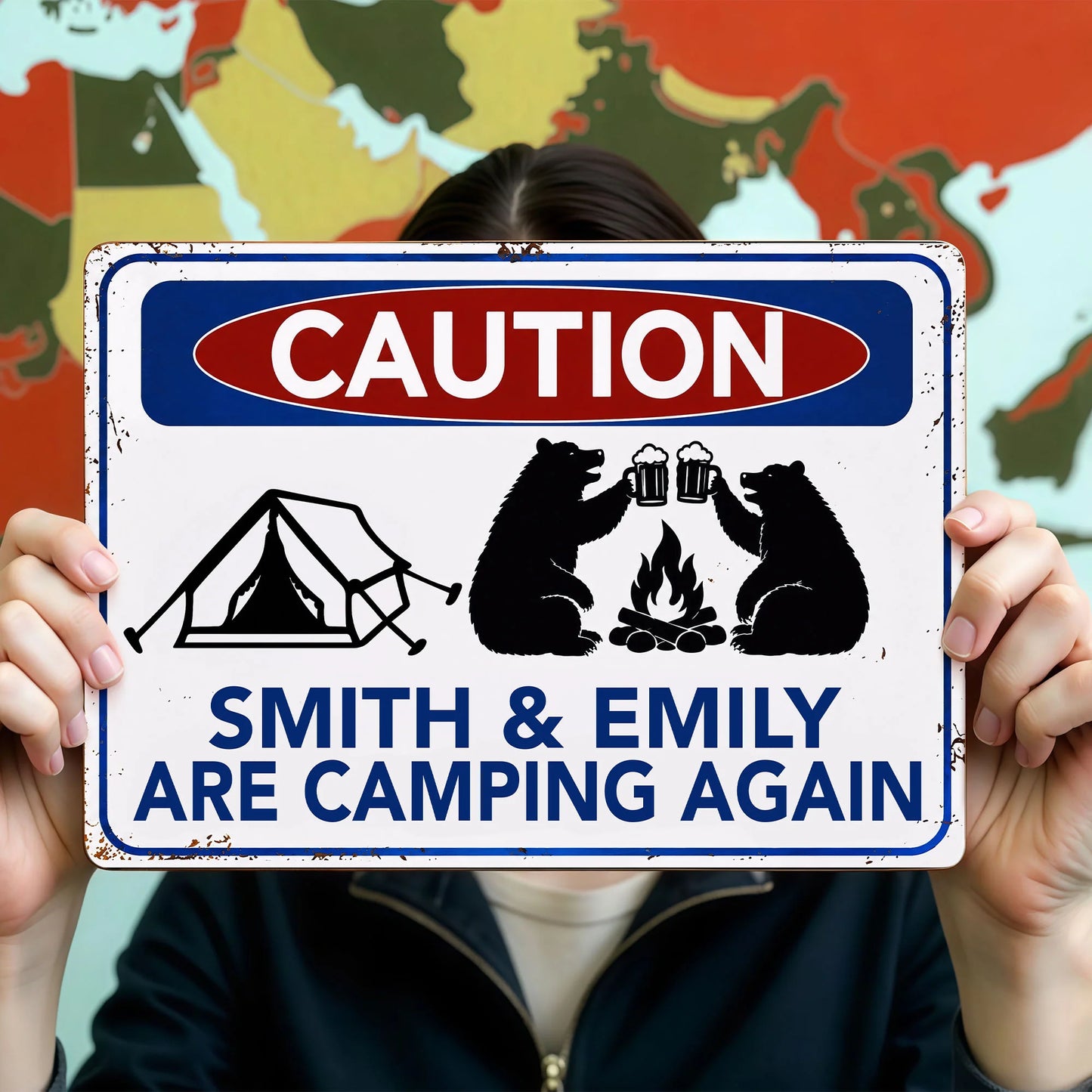 Metal Sign gift-ready design for Couples