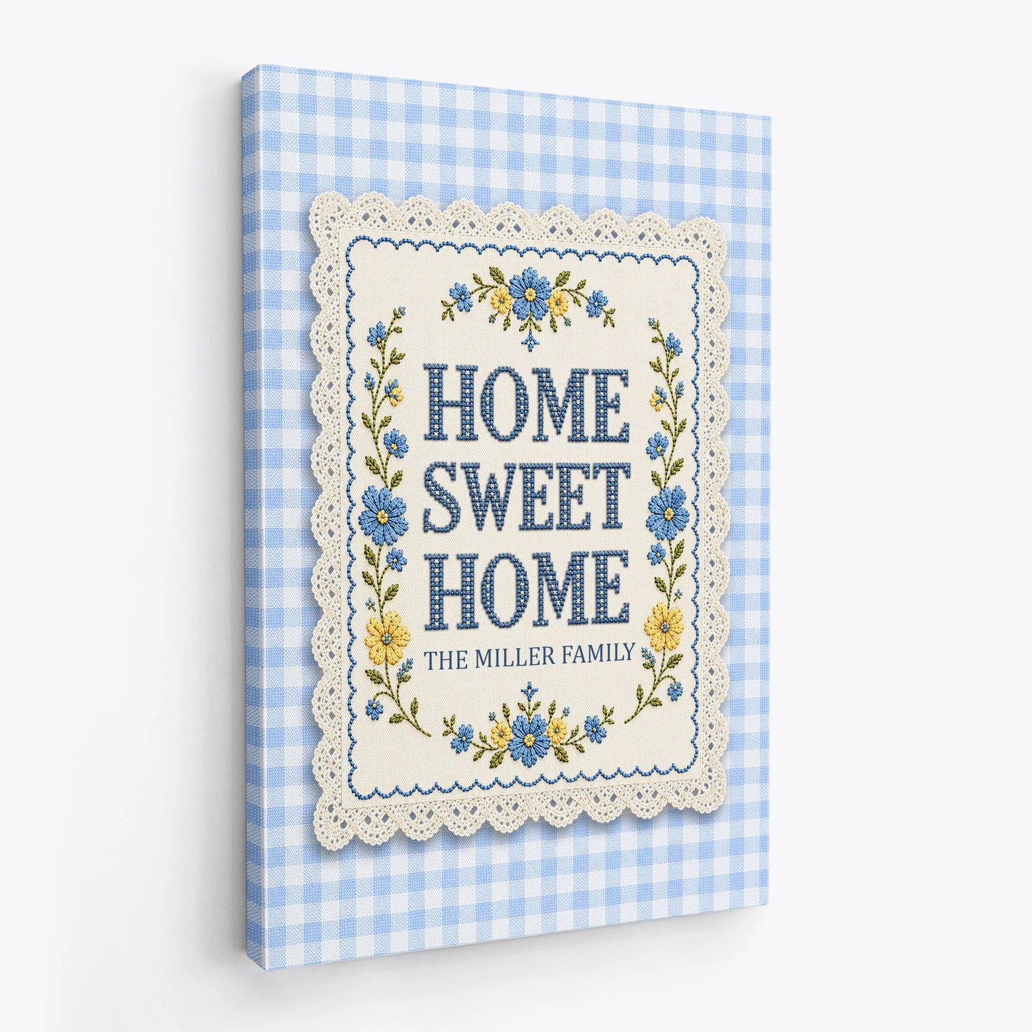 Custom Home Sweet Home Family Canvas personalization view for Family