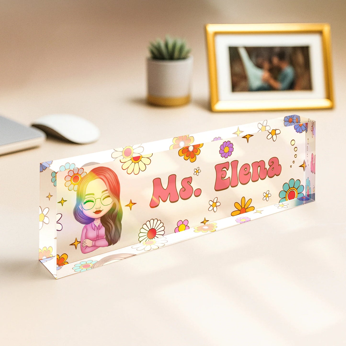 Plaque gift-ready design for Teacher