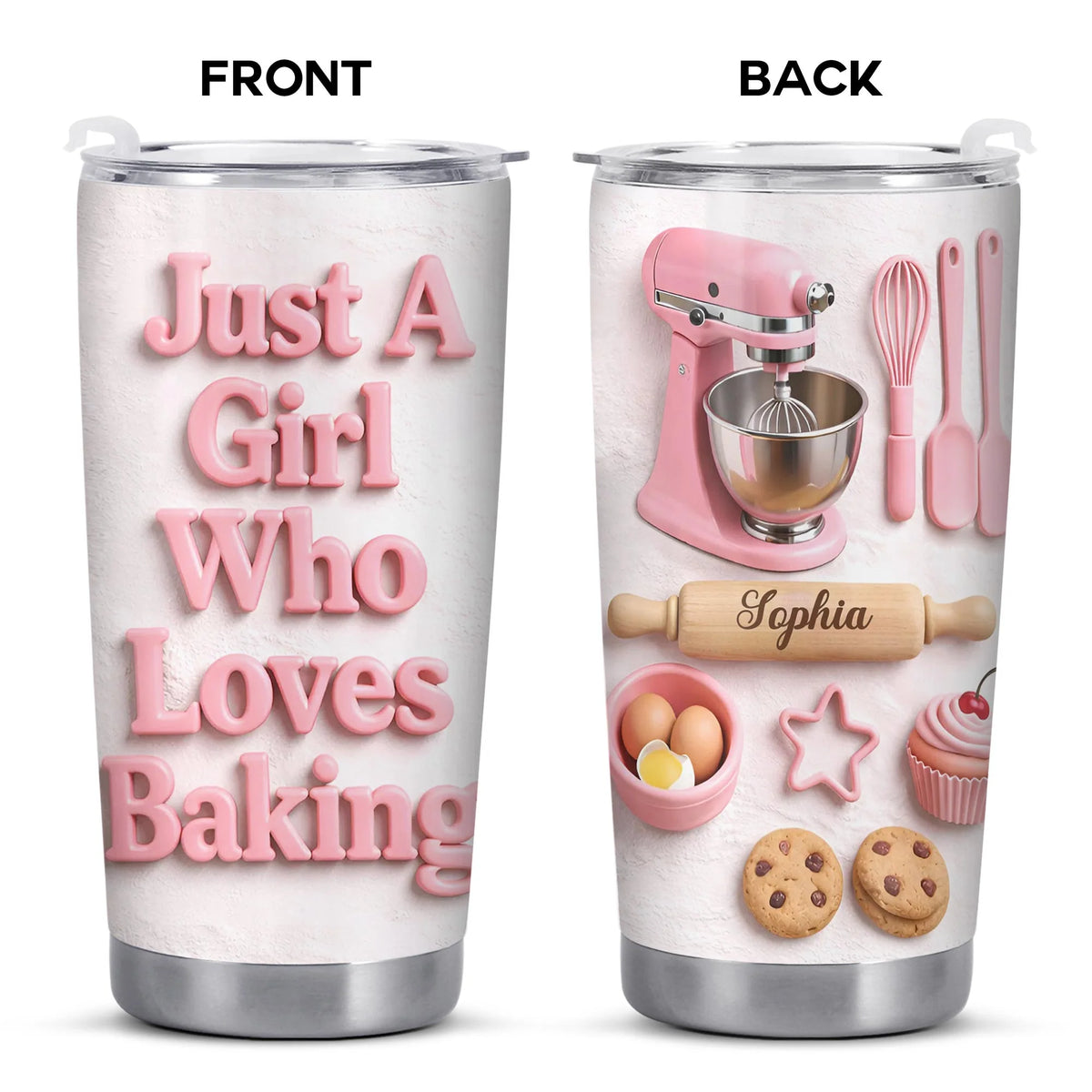 Just A Girl Who Loves Baking With Mixer And Cookies