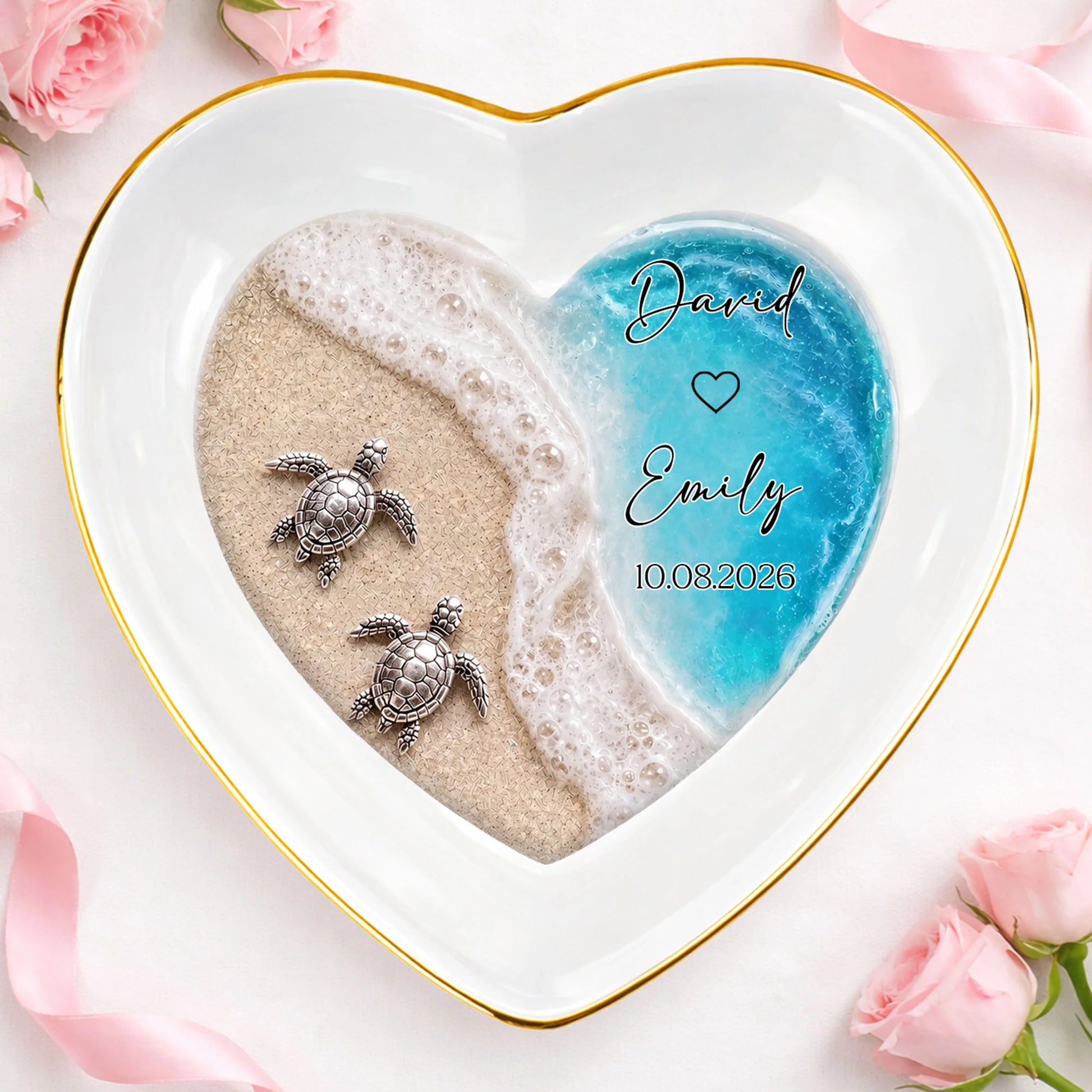 Personalized Jewelry Dish for Wife with personalized design details for meaningful gifting image 10