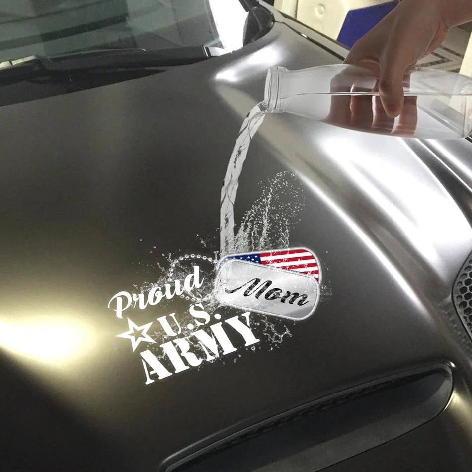 Proudly Support Custom Military Mom Decals Personalize Family Sticker H2511 Trna