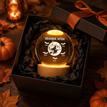 Custom Grandma Witch Night Light personalization view for Grandma