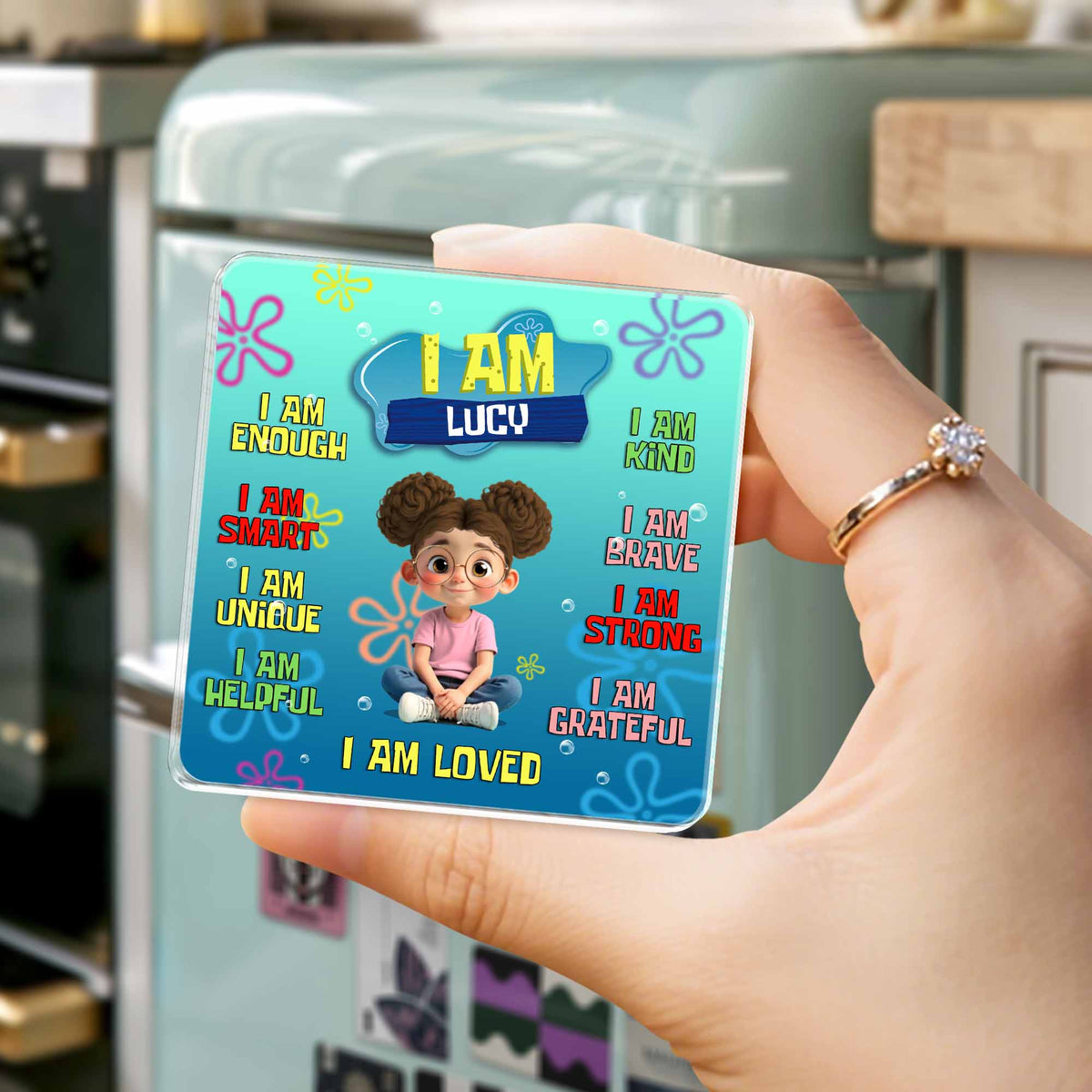 I Am Enough, Smart, Unique, Positive Affirmation Magnet