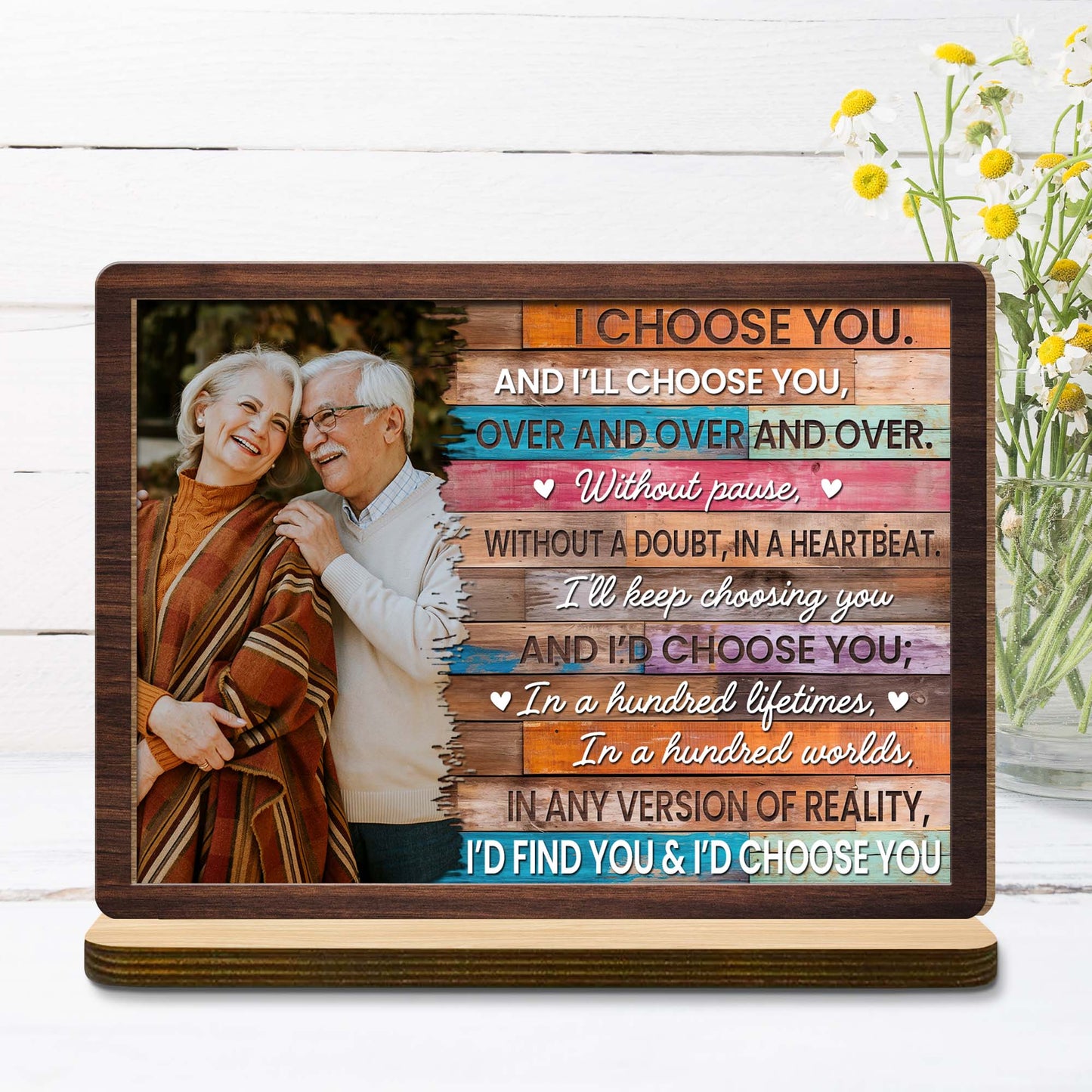 Plaque gift-ready design for Couples