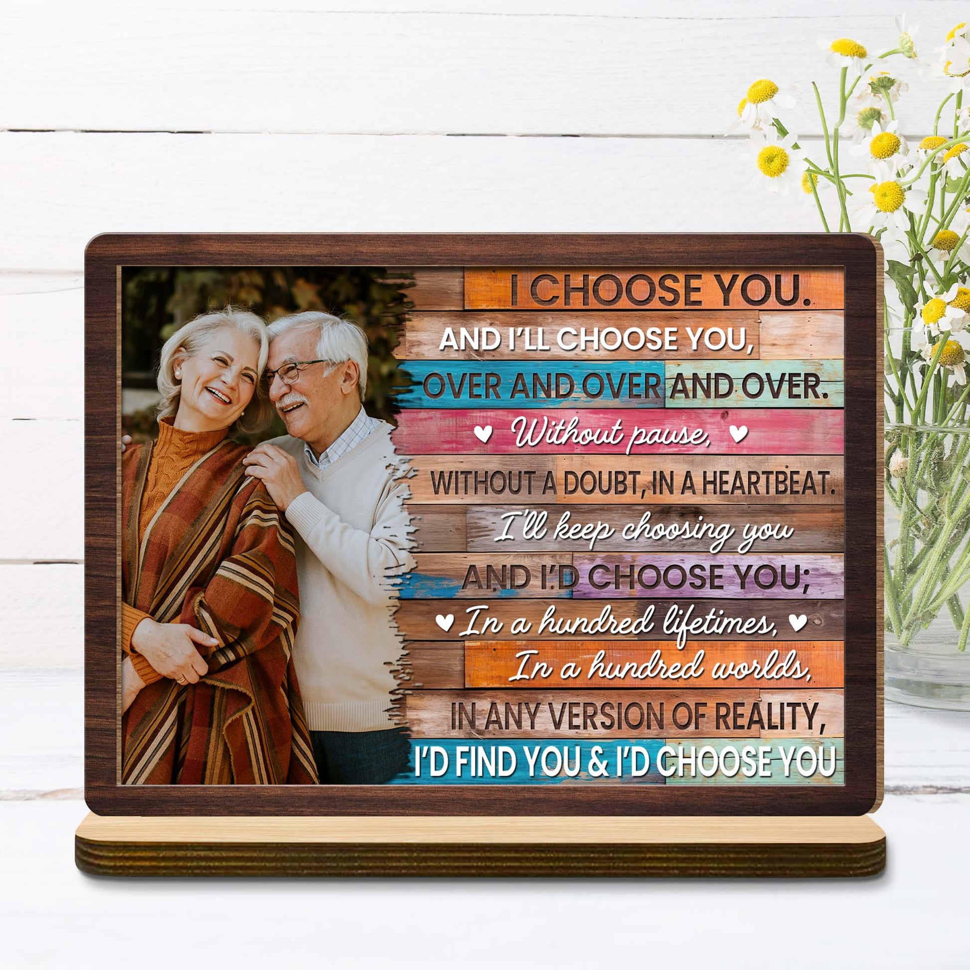 Plaque gift-ready design for Couples