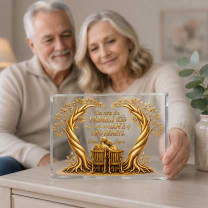 Personalized Family Tree Acrylic Plaque personalization view for Couples
