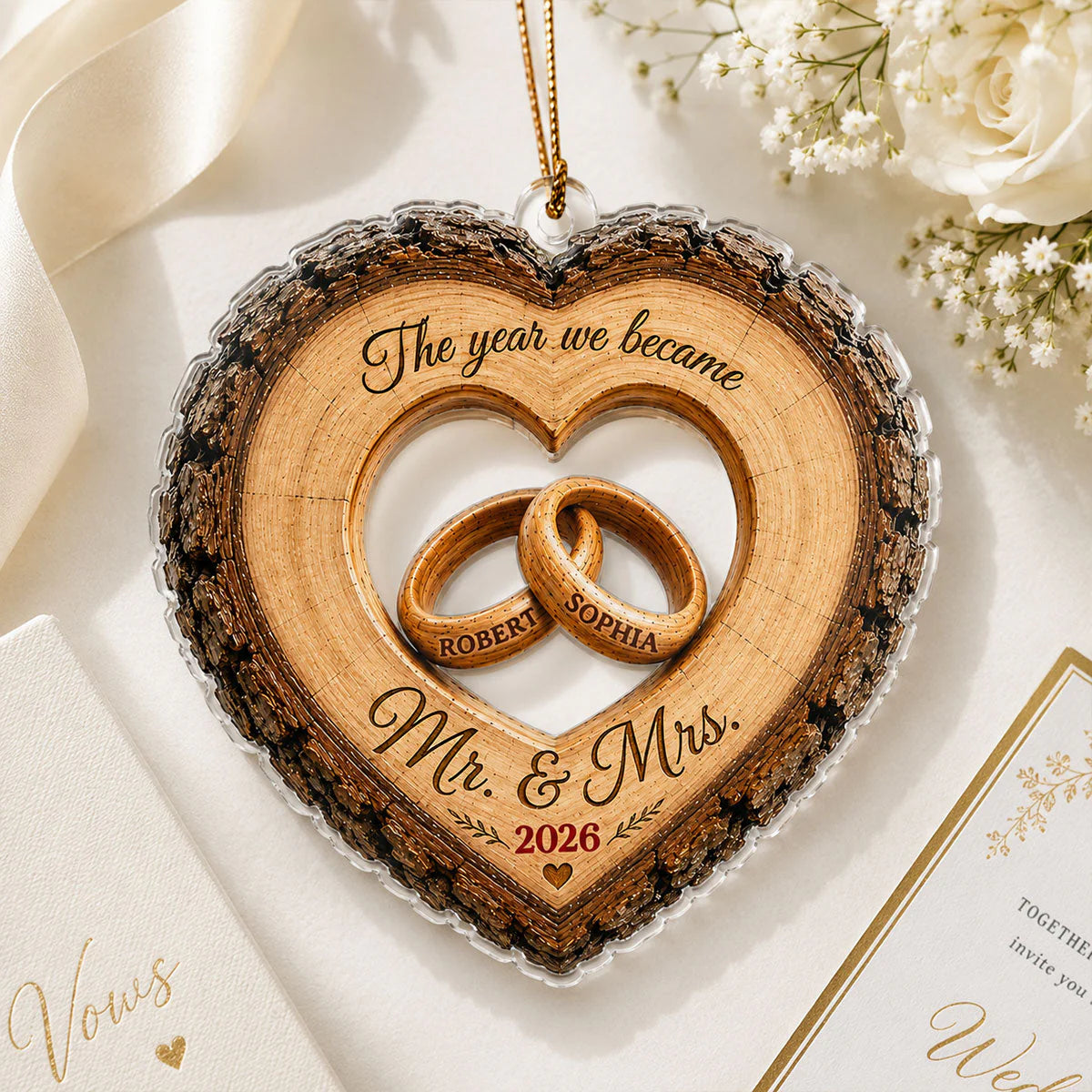 Acrylic Ornament gift-ready design for Wife