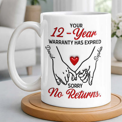 Custom Anniversary Mug personalization view for Couples