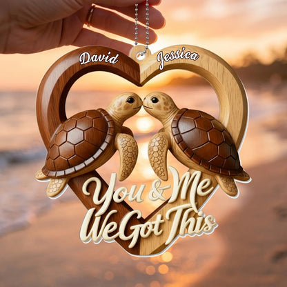 Personalized Couple Acrylic Ornament for Wife with personalized design details for meaningful gifting