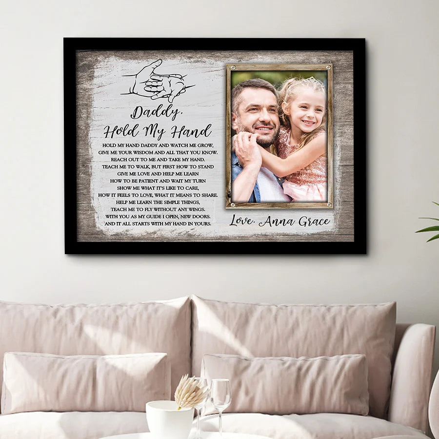 Dad Custom Photo Canvas