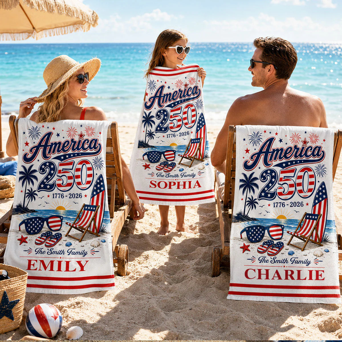 Towel gift-ready design for Family
