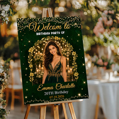 Personalized Wedding Welcome Sign personalization view for Couples