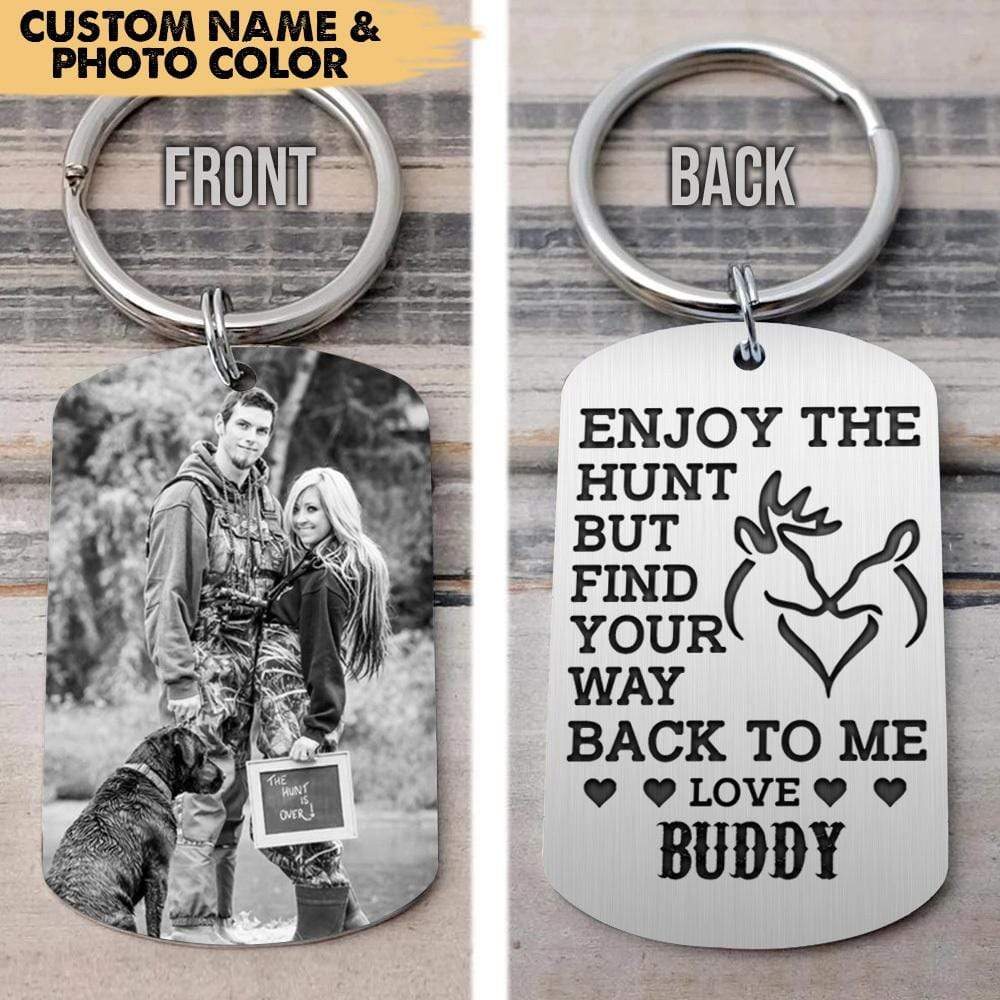 Personalized Hunting Keychain personalization view for Wife