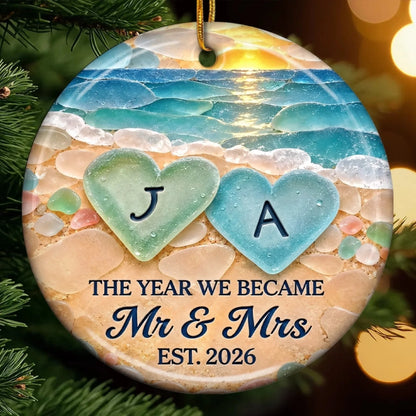 Custom First Christmas Ceramic Ornament - Personalized Anniversary Christmas Wedding Gifts For Husband And Wife, Him And Her - Making Our First Memories b233041e-11f5-4ef9-bf1e-b4220c183434-banner-2.jpeg