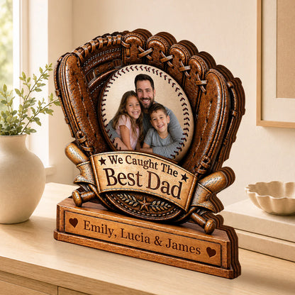 Custom Dad Baseball Plaque personalization view for Dad
