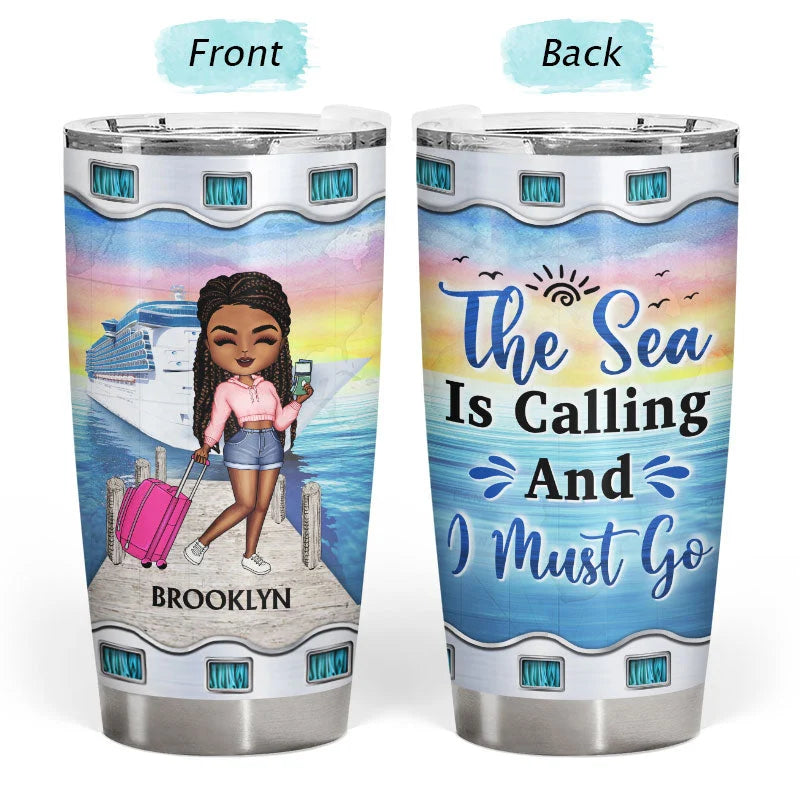 Just A Girl Who Loves Cruising - Personalized Cruise Tumbler Gift For Vacation Lovers