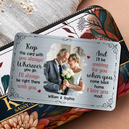 Wallet Card material and size view - Personalized Wallet Card