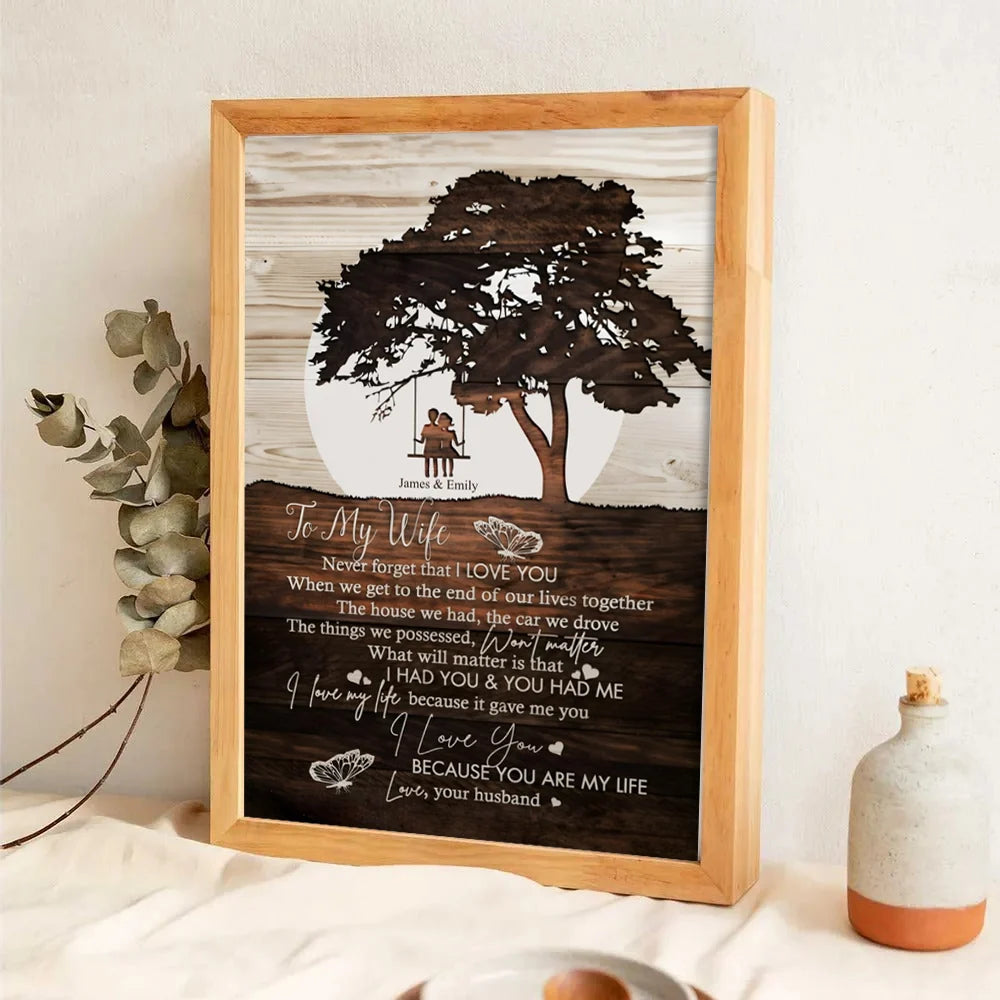 To My Wife Never Forget That I Love You - Personalized Canvas / Poster Romantic Anniversary Gift