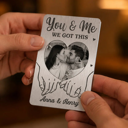 Wallet Card material and size view - Custom Photo Wallet Card Insert