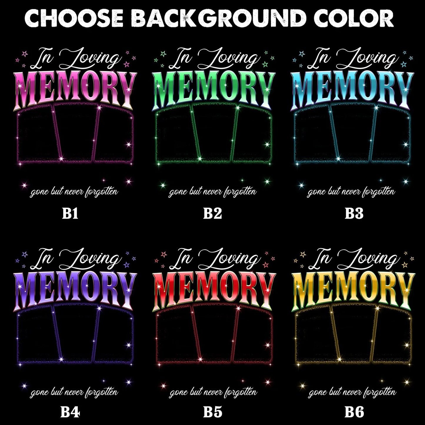 Custom photo memorial shirt with In Loving Memory graphic print for loved ones image 10