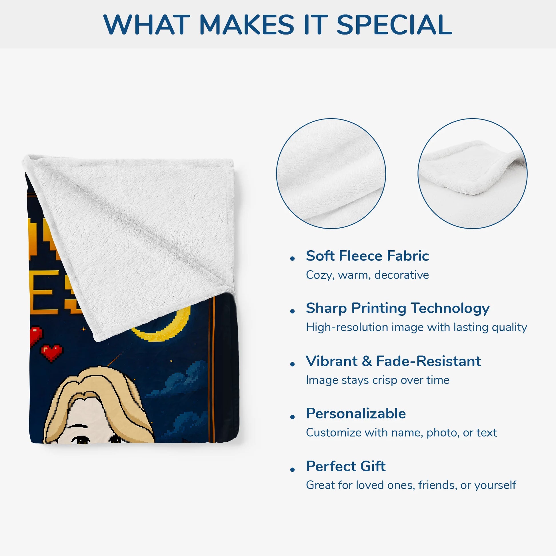 Love Quest Personalized Couple Blanket - Custom Anniversary Gift for Boyfriend & Girlfriend