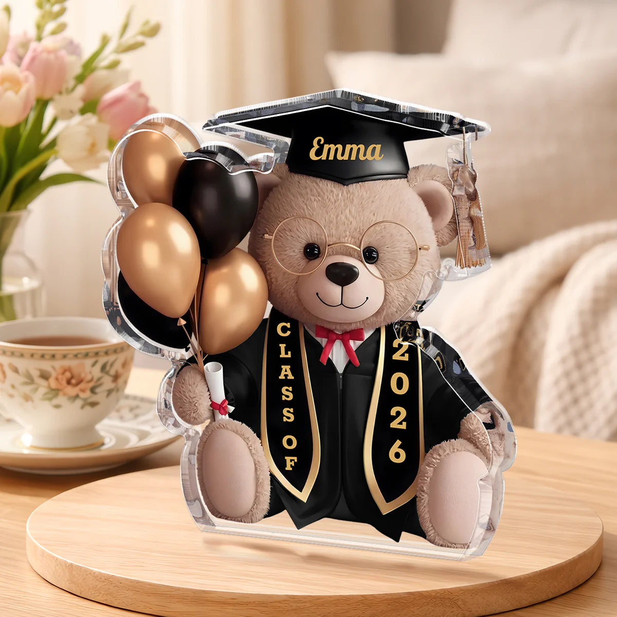Personalized Graduation Acrylic Plaque personalization view for Son/Grandson