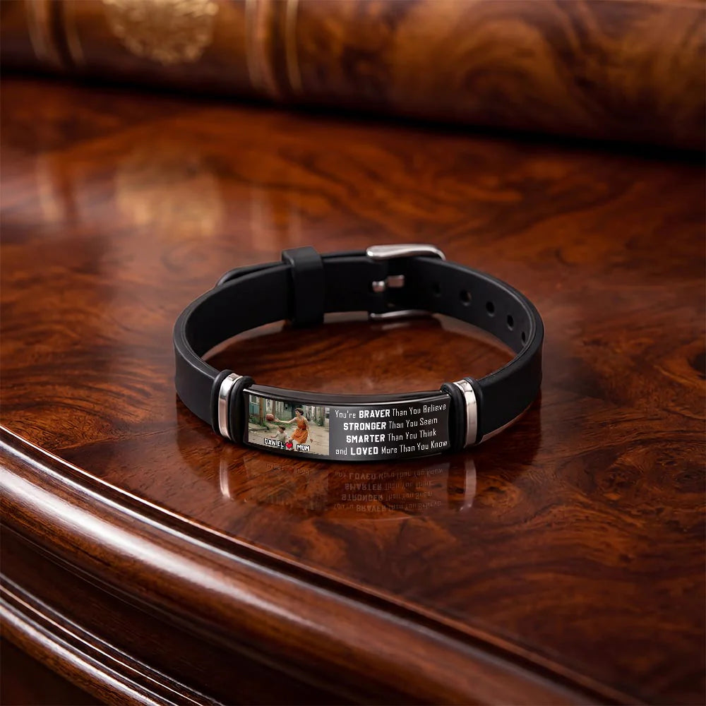Engraved Bracelet gift-ready design for Son/Grandson