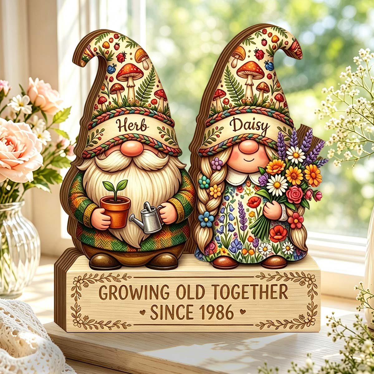 Custom Couples Anniversary Plaque personalization view for Wife