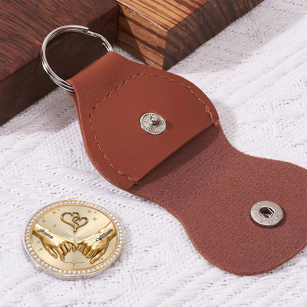 Personalized Pocket Hug Token personalization view for Husband