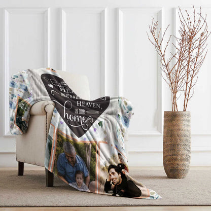 Because Someone We Love Is in Heaven - Personalized Memorial Blanket for Grieving Family